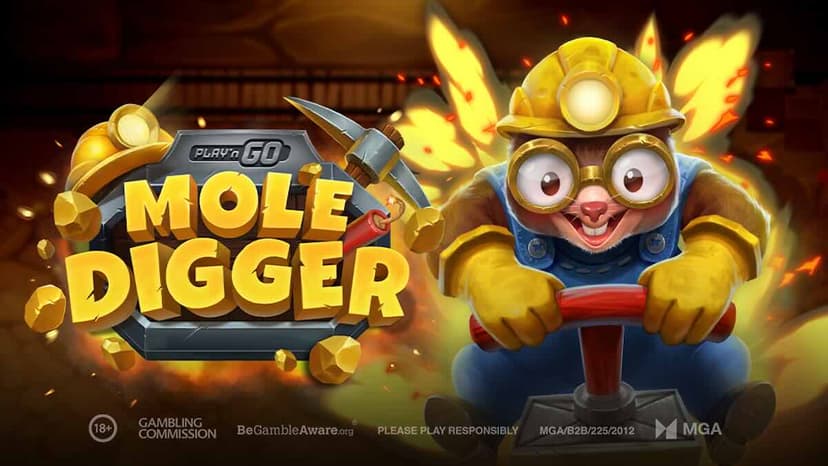 Play’n GO launches Mole Digger, a mining-themed slot with innovative digging mechanics